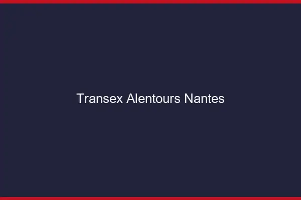 Transex Alentours Nantes