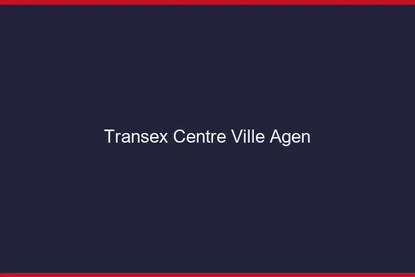 Transex Centre-Ville Agen