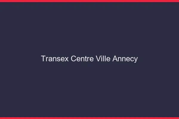 Transex Centre-Ville Annecy