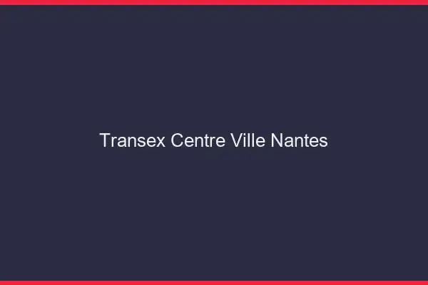 Transex Centre-Ville Nantes