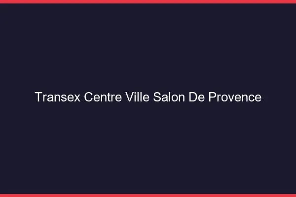 Transex Centre-Ville Salon-de-Provence