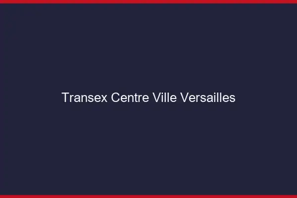 Transex Centre-Ville Versailles