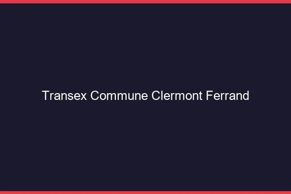Transex Commune Clermont-Ferrand