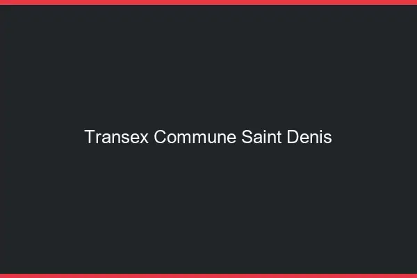 Transex Commune Saint-Denis