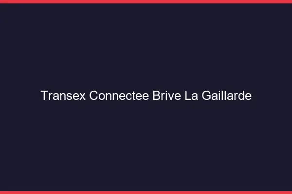 Transex Connectée Brive-la-Gaillarde