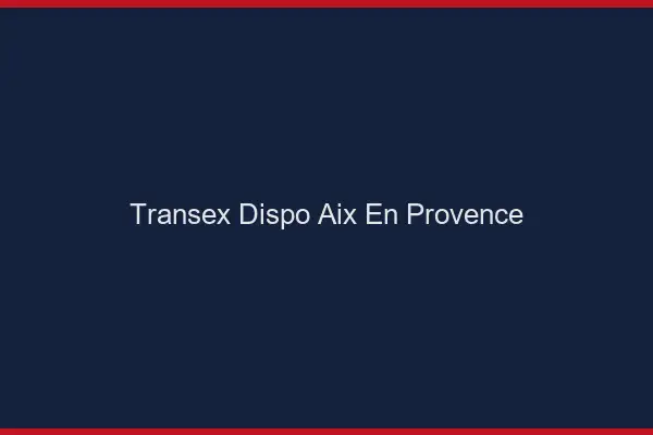Transex Dispo Aix-en-Provence