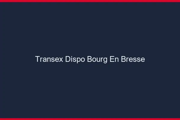 Transex Dispo Bourg-en-Bresse