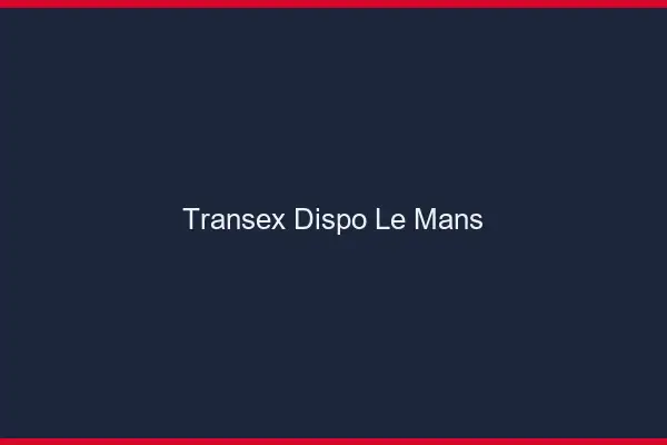 Transex Dispo Le Mans