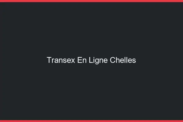 Transex En Ligne Chelles