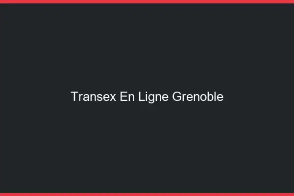 Transex En Ligne Grenoble