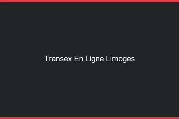 Transex En Ligne Limoges