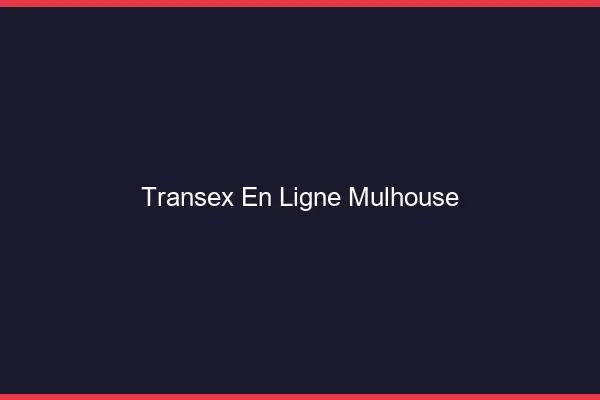 Transex En Ligne Mulhouse