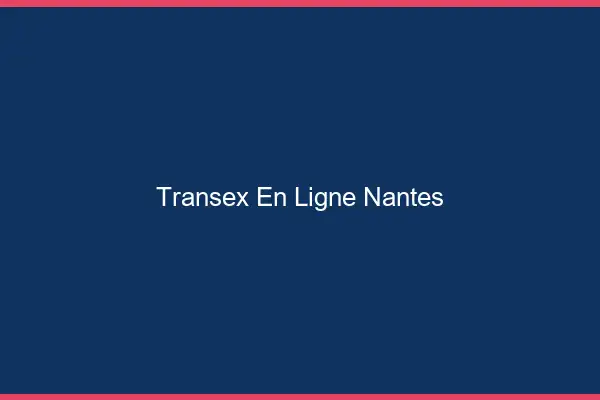 Transex En Ligne Nantes