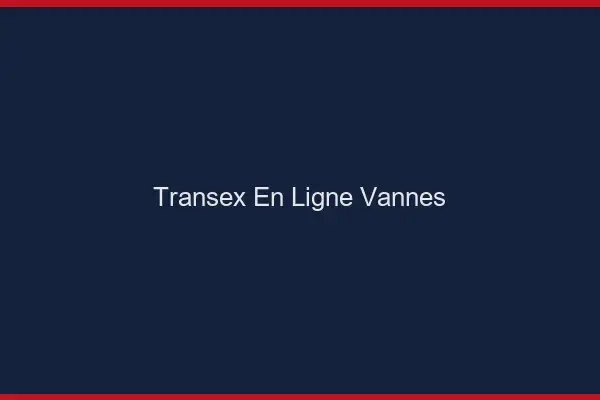 Transex En Ligne Vannes