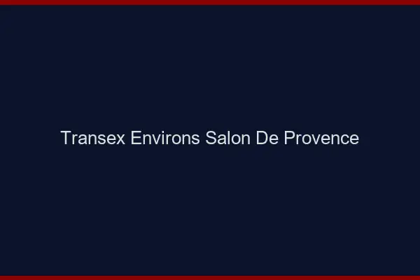 Transex Environs Salon-de-Provence