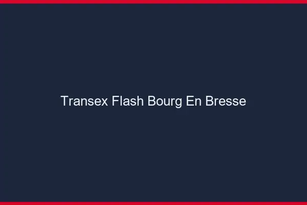 Transex Flash Bourg-en-Bresse