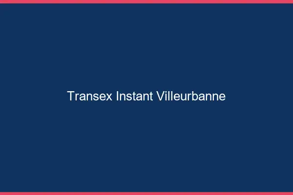 Transex Instant Villeurbanne