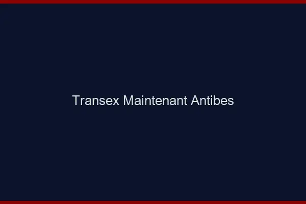 Transex Maintenant Antibes