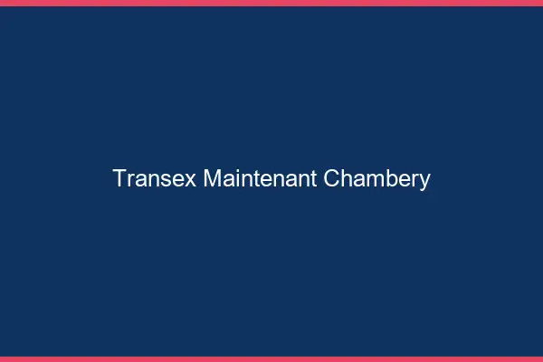 Transex Maintenant Chambéry