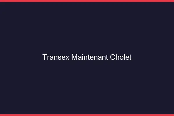 Transex Maintenant Cholet