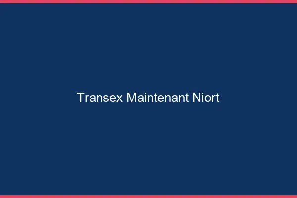Transex Maintenant Niort
