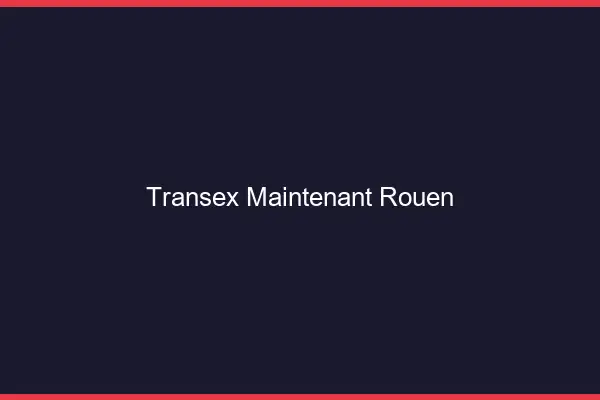 Transex Maintenant Rouen