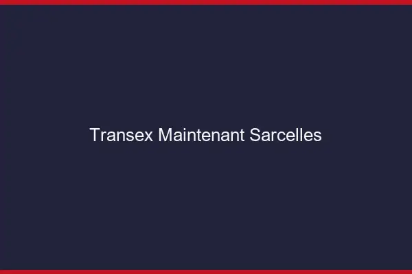 Transex Maintenant Sarcelles