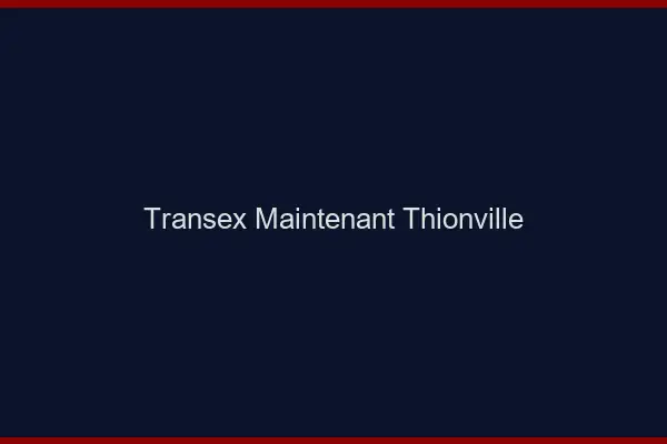 Transex Maintenant Thionville