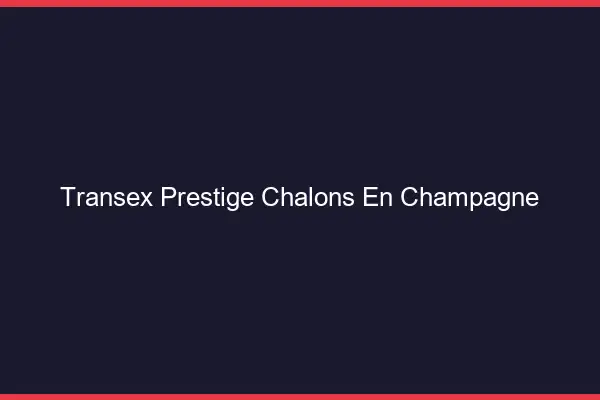 Transex Prestige Châlons-en-Champagne