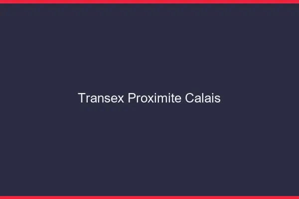 Transex Proximité Calais
