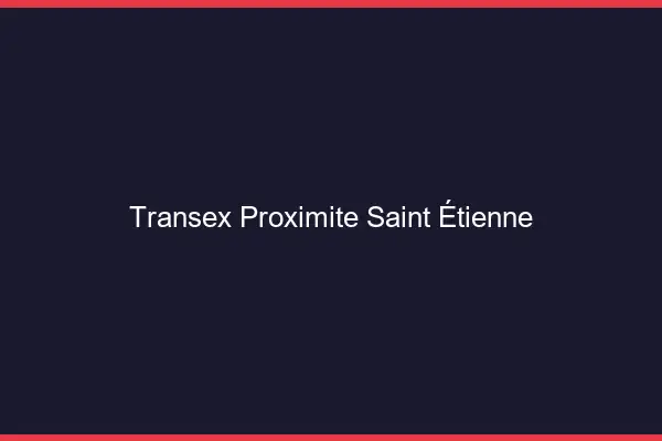 Transex Proximité Saint-Étienne