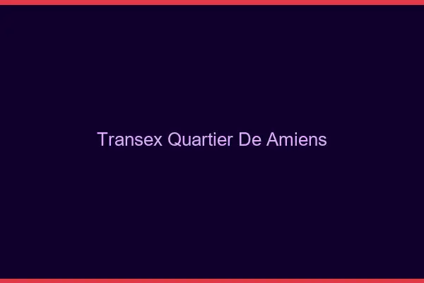 Transex Quartier de Amiens