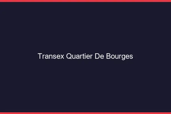 Transex Quartier de Bourges