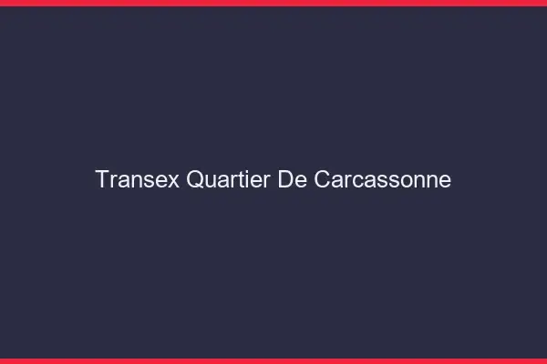 Transex Quartier de Carcassonne