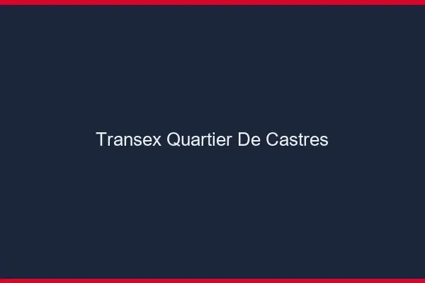 Transex Quartier de Castres