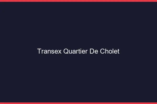 Transex Quartier de Cholet