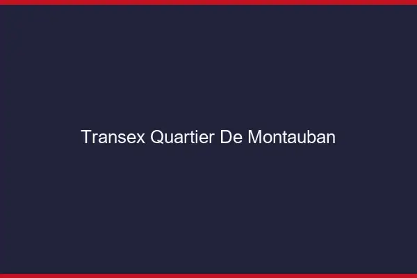 Transex Quartier de Montauban