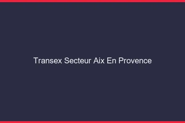 Transex Secteur Aix-en-Provence