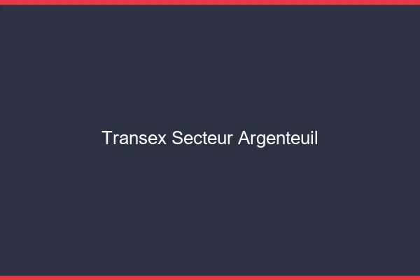 Transex Secteur Argenteuil