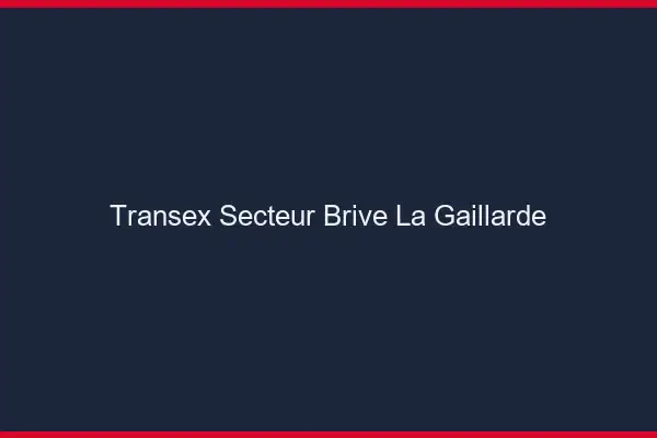 Transex Secteur Brive-la-Gaillarde