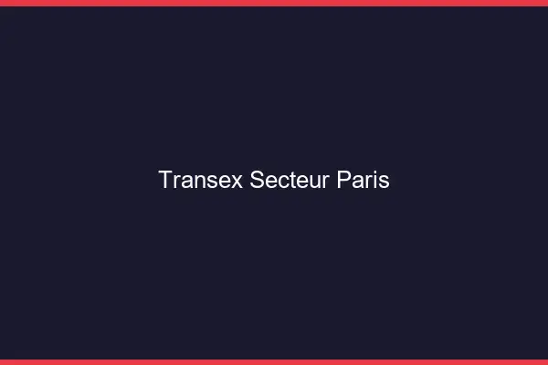 Transex Secteur Paris