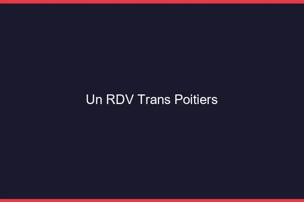 Un RDV Trans Poitiers