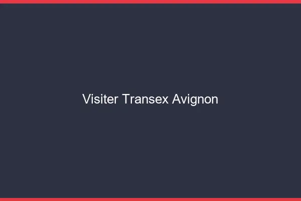 Visiter Transex Avignon