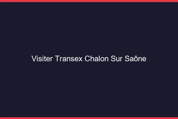 Visiter Transex Chalon-sur-Saône
