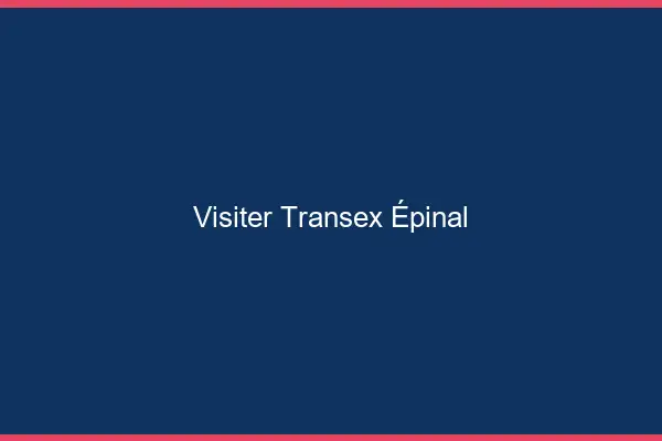 Visiter Transex Épinal
