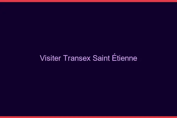 Visiter Transex Saint-Étienne