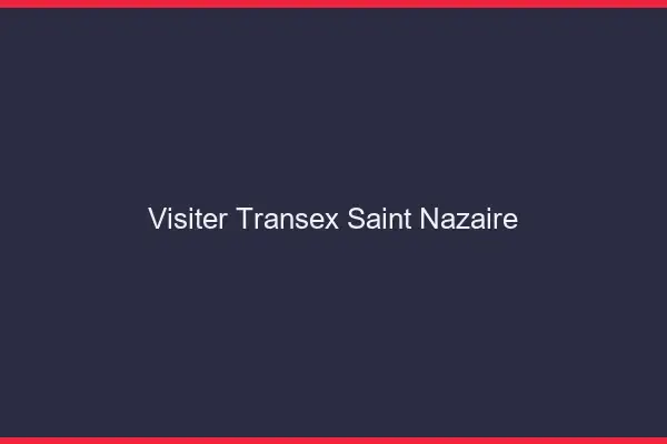 Visiter Transex Saint-Nazaire