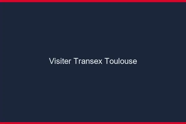 Visiter Transex Toulouse