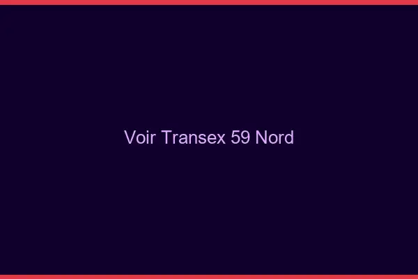 Voir Transex 59 Nord