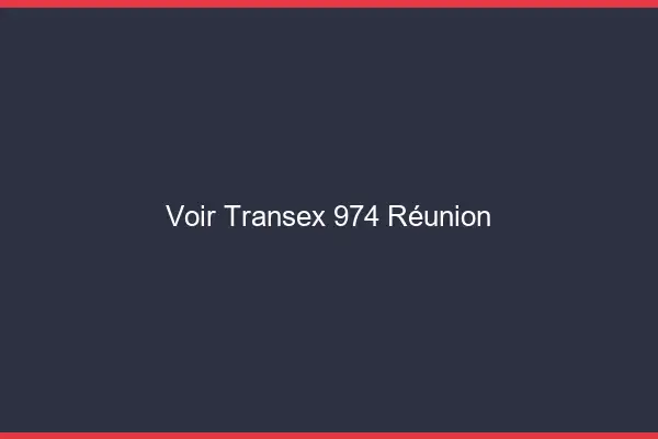Voir Transex 974 Reunion